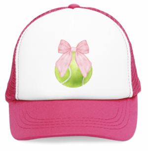 Tennis Ball Bow Trucker Hat